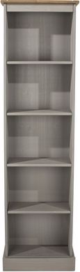 Corona Grey Mexican Pine Tall Narrow Bookcases