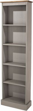 Corona Grey Mexican Pine Tall Narrow Bookcases
