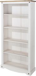 Corona White Mexican Pine Mexican Pine Tall Bookcase