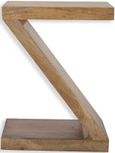 Cuban Natural Mango Wood Z Shelving Unit