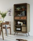 Dalhousie Industrial Acacia Wood Large Bookcase
