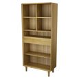 Scandic Bookcase - 1 Drawer - Large - Oak