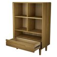 Scandic Bookcase - 1 Drawer - Small - Oak