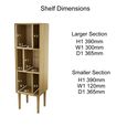 Scandic Shelving Unit - Narrow - Oak