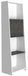 Dallas White and Grey Bookcase