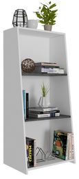 Dallas White and Grey Low Bookcase