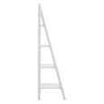Dayak Shelving Unit - Open Ladder - White Wood
