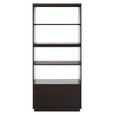 Diamond Bookcase - 1 Drawer - Black Oak