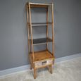 Bookshelf - 1 Drawer - Open - Fir Wood