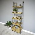Shelving Unit - Wooden - 1 Drawer - Ladder