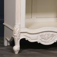 French Style Bookcase - White Mahogany - Carved