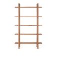Gorizia Shelving Unit - Natural Acacia Wood - Open