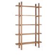 Gorizia Shelving Unit - Natural Acacia Wood - Open