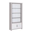 Greystone Reclaimed Wood Open Bookcase - Large - 2 Door