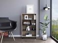 Harvard Grey Wood Effect Display Bookcase