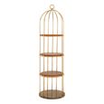 Horizon Shelving Unit - Large Cage - Gold Metal