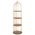 Horizon Shelving Unit - Large Cage - Gold Metal