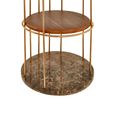Horizon Shelving Unit - Large Cage - Gold Metal
