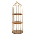 Horizon Shelving Unit - Small Cage - Gold Metal
