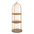 Horizon Shelving Unit - Small Cage - Gold Metal