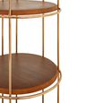 Horizon Shelving Unit - Small Cage - Gold Metal