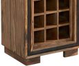 Hubli Solid Sheesham Wood Tall Display Unit with Wine Rack