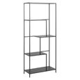 Infinity Shelving Unit - Open - Tall - Black Marble Effect