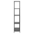Infinity Shelving Unit - Open - Tall - Black Marble Effect