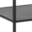 Infinity Shelving Unit - Open - Tall - Black Marble Effect