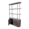 Belvedere Shelving Unit - Aged Gold - with Storage