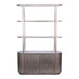 Belvedere Shelving Unit - Aged Gold - with Storage