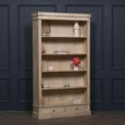Linda Rustic Mango Wood Bookcase - Single Open