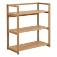 Ludza Bookcase - Small - Open - Oak