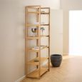 Ludza Bookcase - Tall - Open - Oak