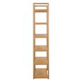 Ludza Bookcase - Tall - Open - Oak