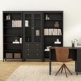 Madrid Black Bookcase