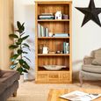 Mobel Oak Wide Bookcase
