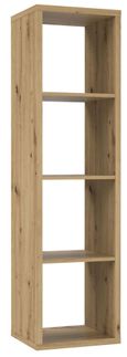 Mauro Artisan Oak Effect 4 Open Shelving Unit