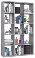 Mauro Grey Concrete Effect 15 Open Shelving Unit