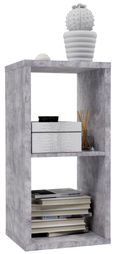 Mauro Grey Concrete Effect 2 Open Shelving Unit