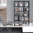 Mauro Matt Black 15 Open Shelving Unit