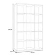 Mauro Matt White 15 Open Storage Cubes Unit