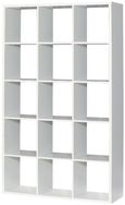 Mauro Matt White 15 Open Storage Cubes Unit