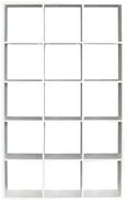 Mauro Matt White 15 Open Storage Cubes Unit