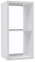 Mauro Matt White 2 Open Shelving Unit