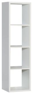 Mauro Matt White 4 Open Shelving Unit