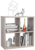 Mauro Sand Oak Effect Square 4 Open Shelving Unit