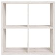 Mauro Sand Oak Effect Square 4 Open Shelving Unit