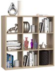 Mauro Sonoma Oak Effect 9 Open Shelving Unit