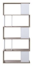 Maze Oak Effect and White Open Bookcase